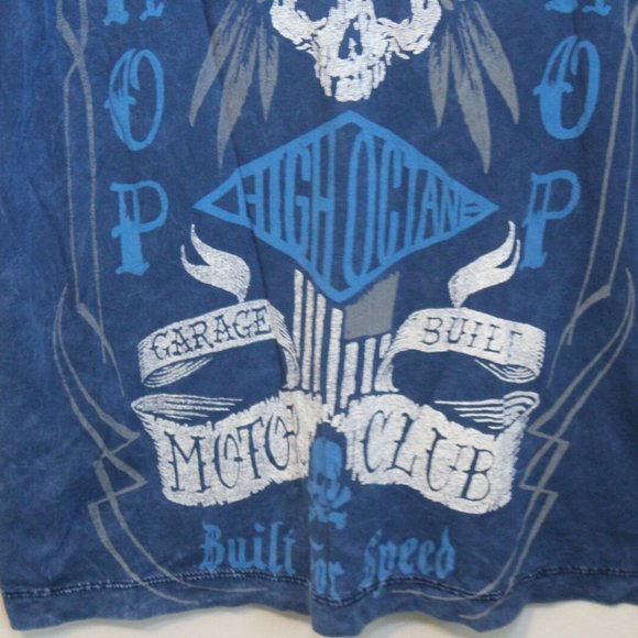 Affliction Chop Shop Slit V-Neck T-Shirt H10923 - Picture 8 of 8